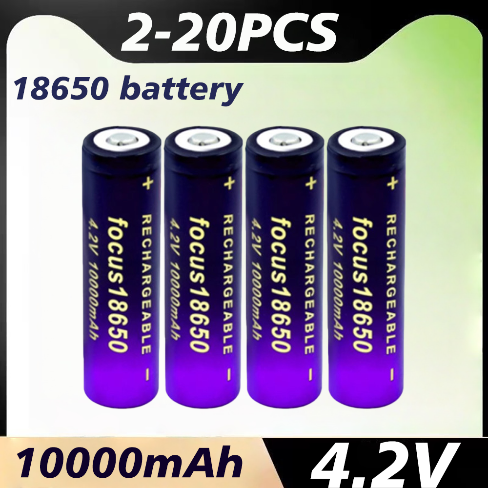 Vape Battery 18650 - 2-20PCS 18650 Lithium Ion Battery 4.2V