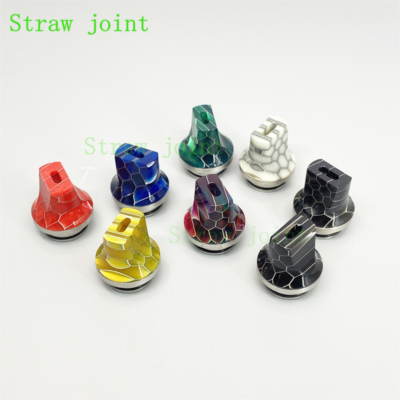 1pc 810 Flat Mouth Stainless S - Drip Tip Resin avaliação e preço