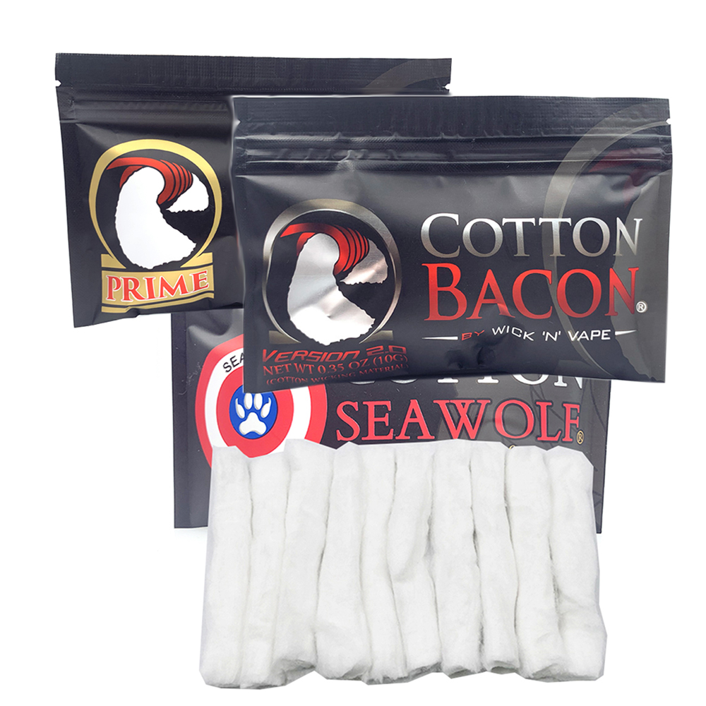 2Pack Cotton Bacon Prime Silve - Vaping Goods avaliação e preço