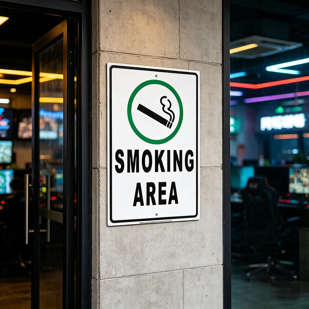 Safety Sign Smoking Vaping All - Vaping Store avaliação e preço