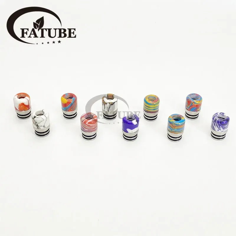 1PC/10PCS 510 Stainless Steel  - Drip Tip Resin avaliação e preço