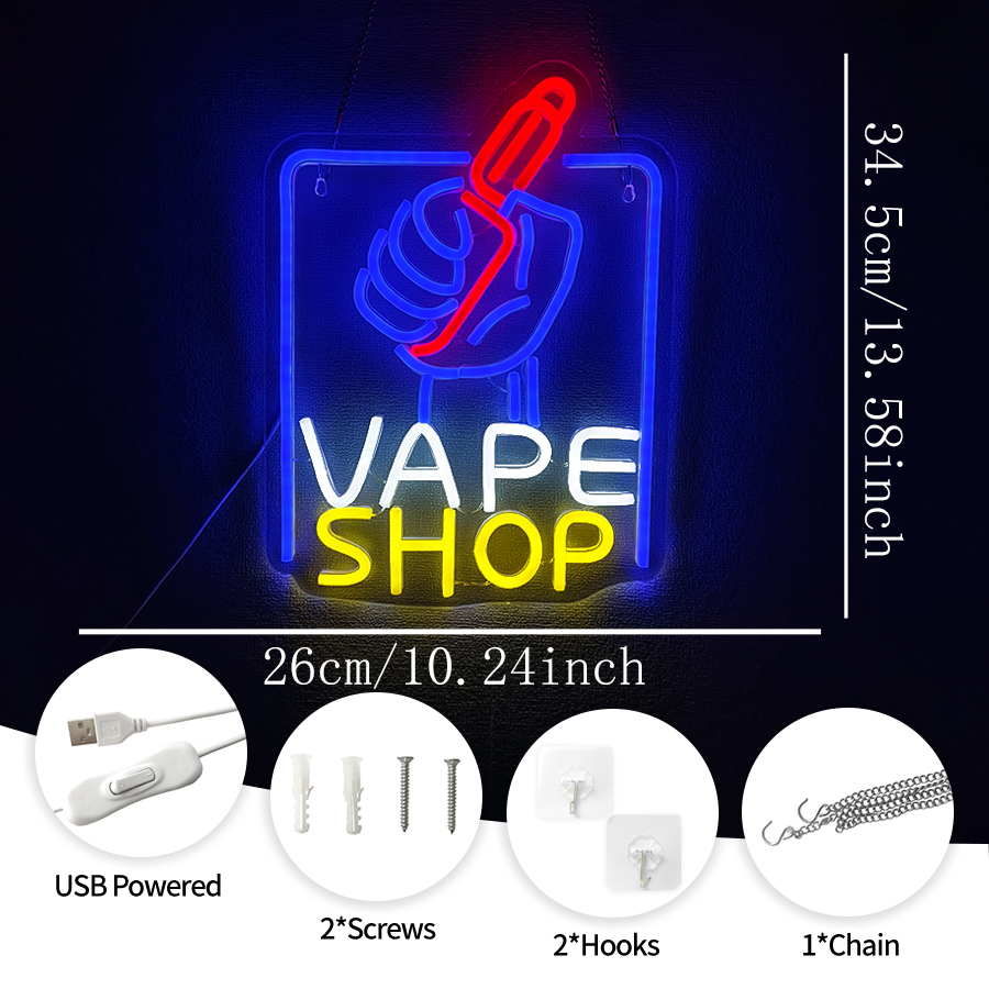 VAPE Shop Neon Sign for Smoke  - Vaping Shop avaliação e preço