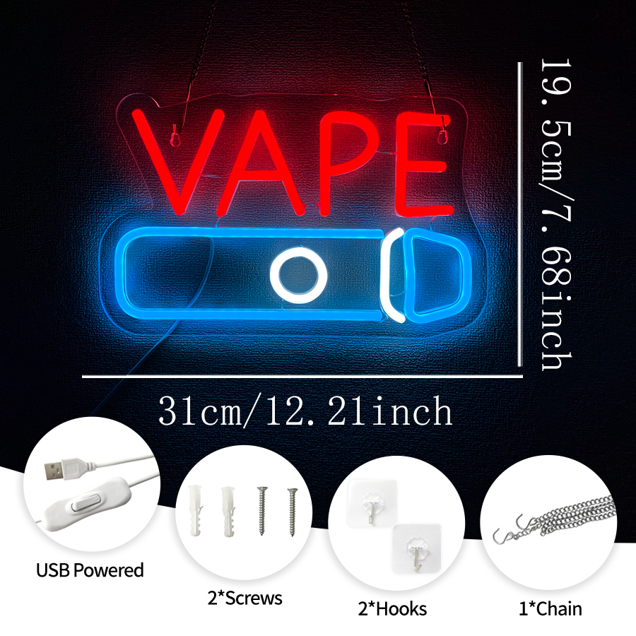 VAPE Shop Neon Sign for Smoke  - Vaping Shop avaliação e preço