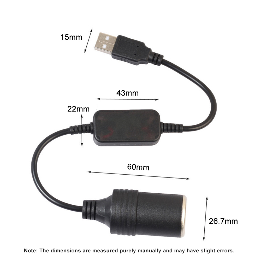 1pc 5V 2A USB To 12V Cigarette - Accessories Experts Vape avaliação e preço
