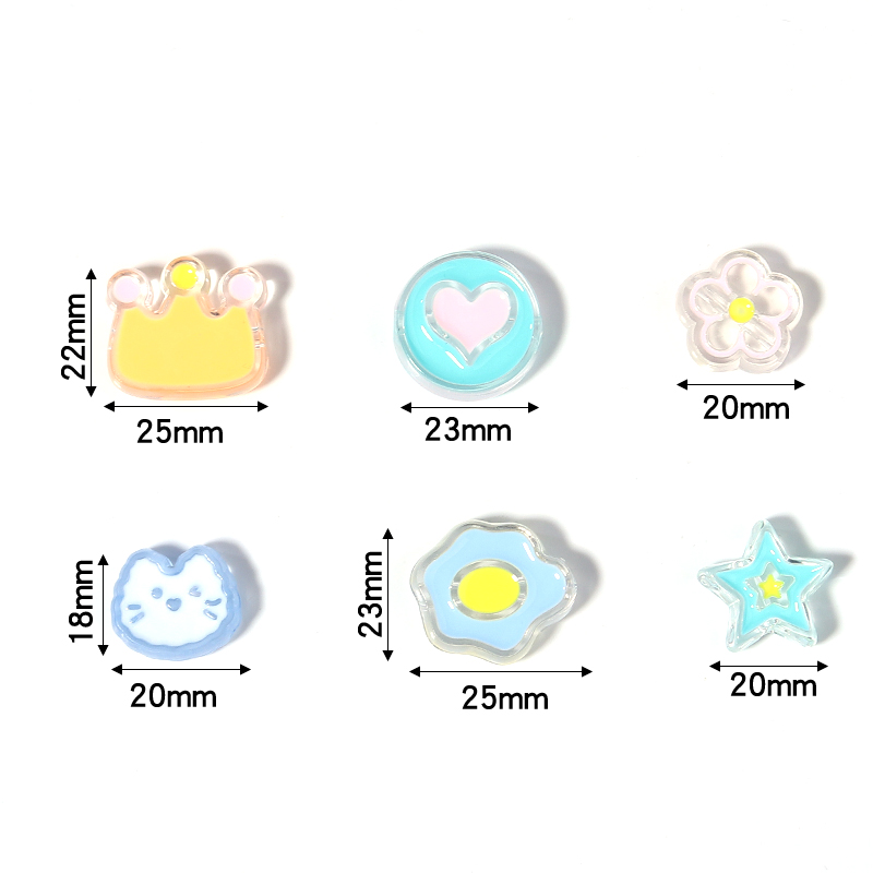 10Pcs 20mm Resin Beads Colorfu - Drip Tip Resin avaliação e preço