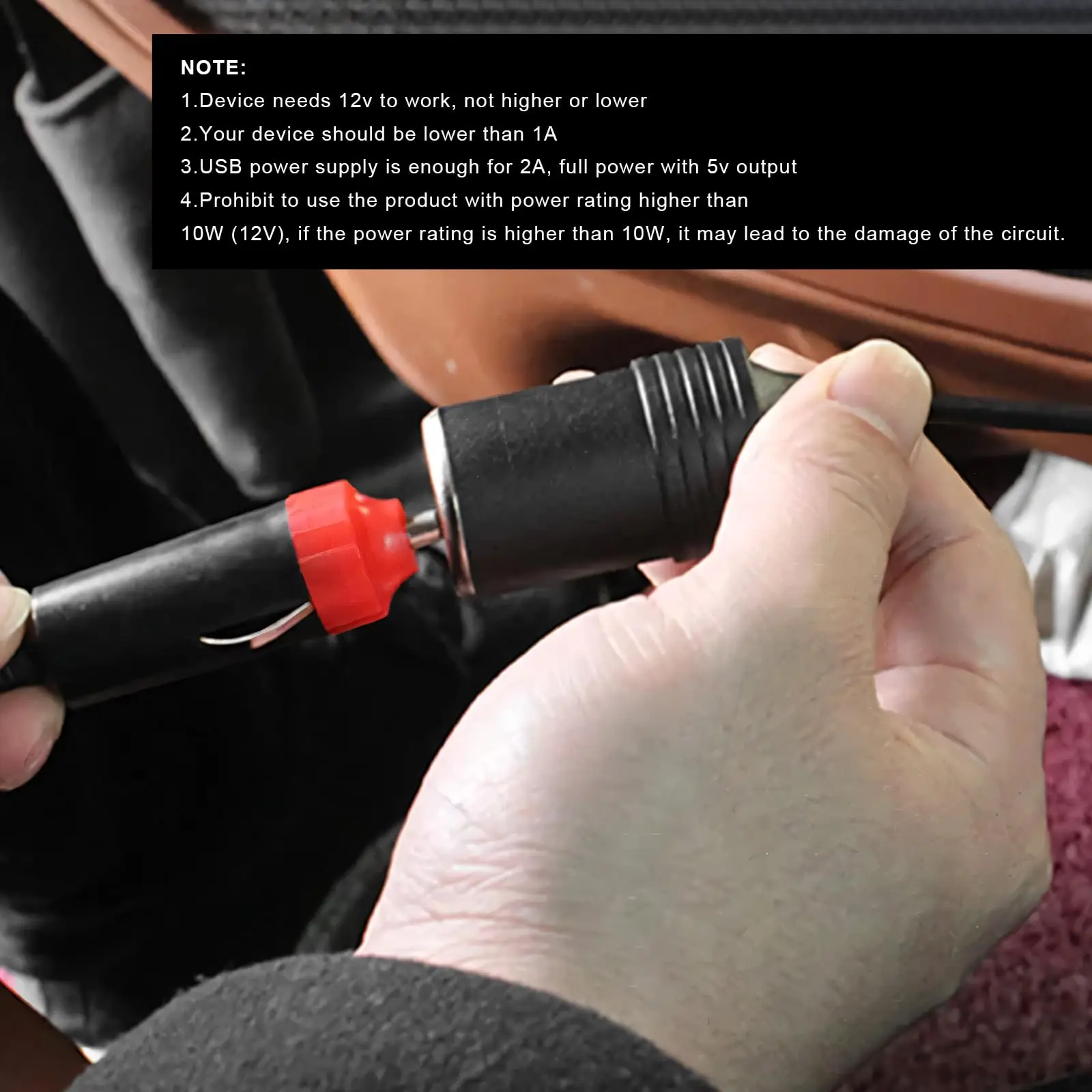 5V To 12V Cigarette Lighter So - Accessories For Vaping avaliação e preço