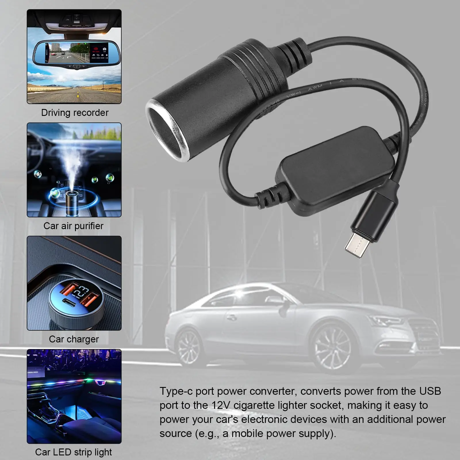 5V To 12V Cigarette Lighter So - Accessories For Vaping avaliação e preço