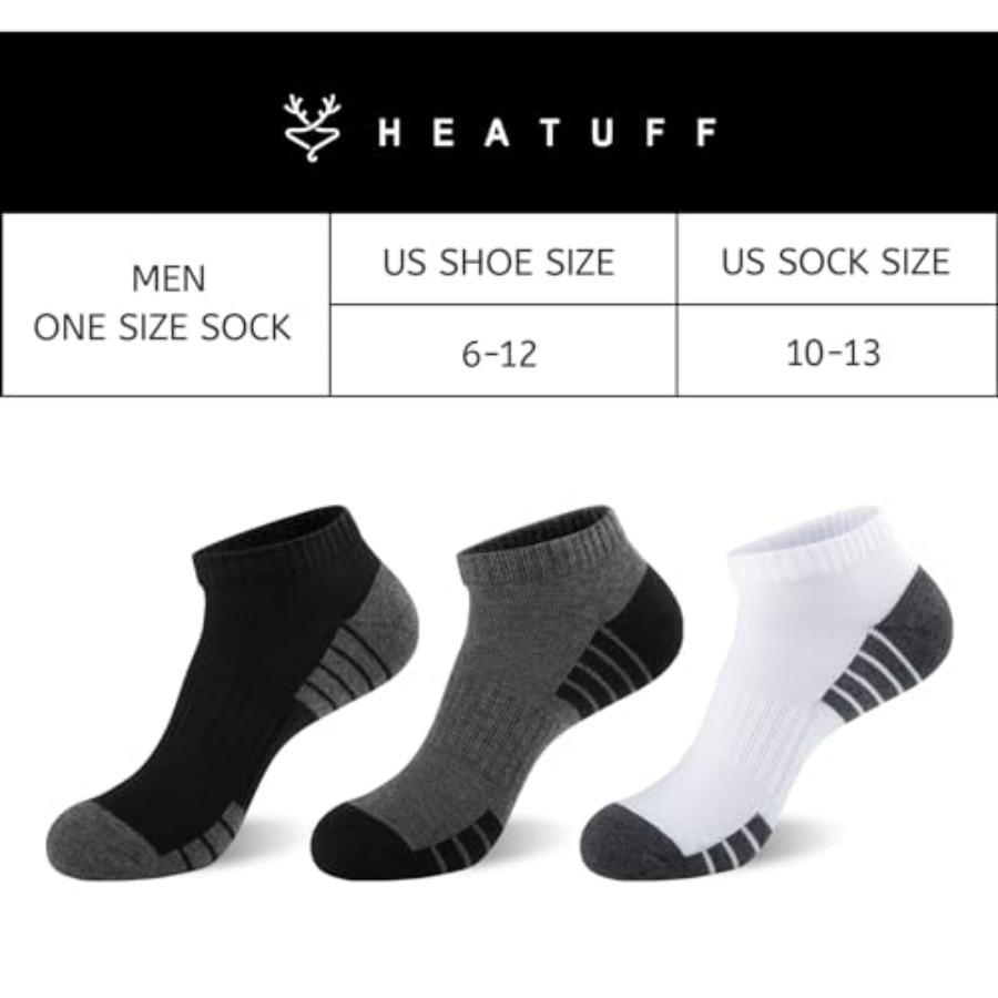 Heatuff Mens Cushioned Ankle S - Cotton Wick Organic avaliação e preço