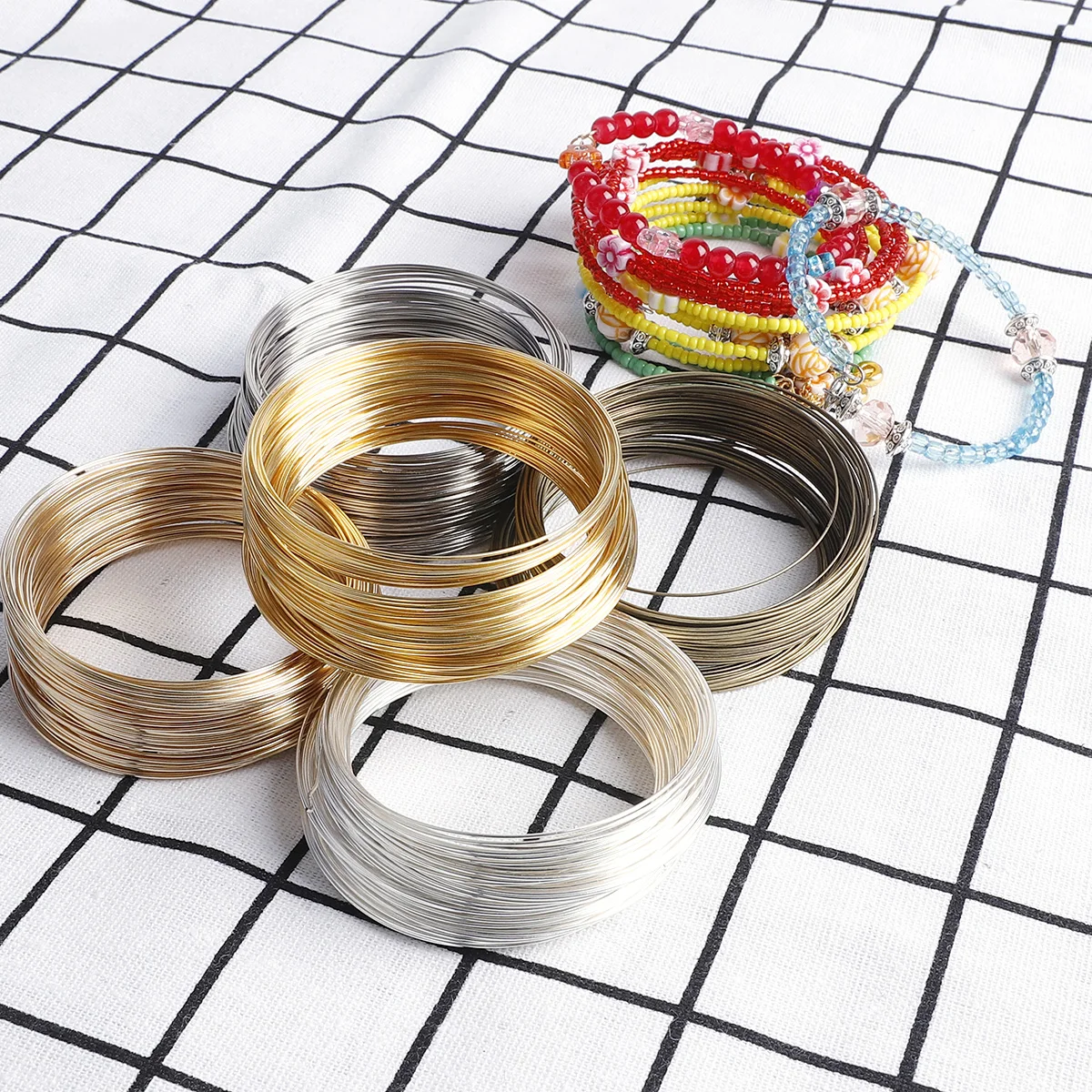 100Loops 0.6mm Memory Wire Bra - Coil Building Kit avaliação e preço