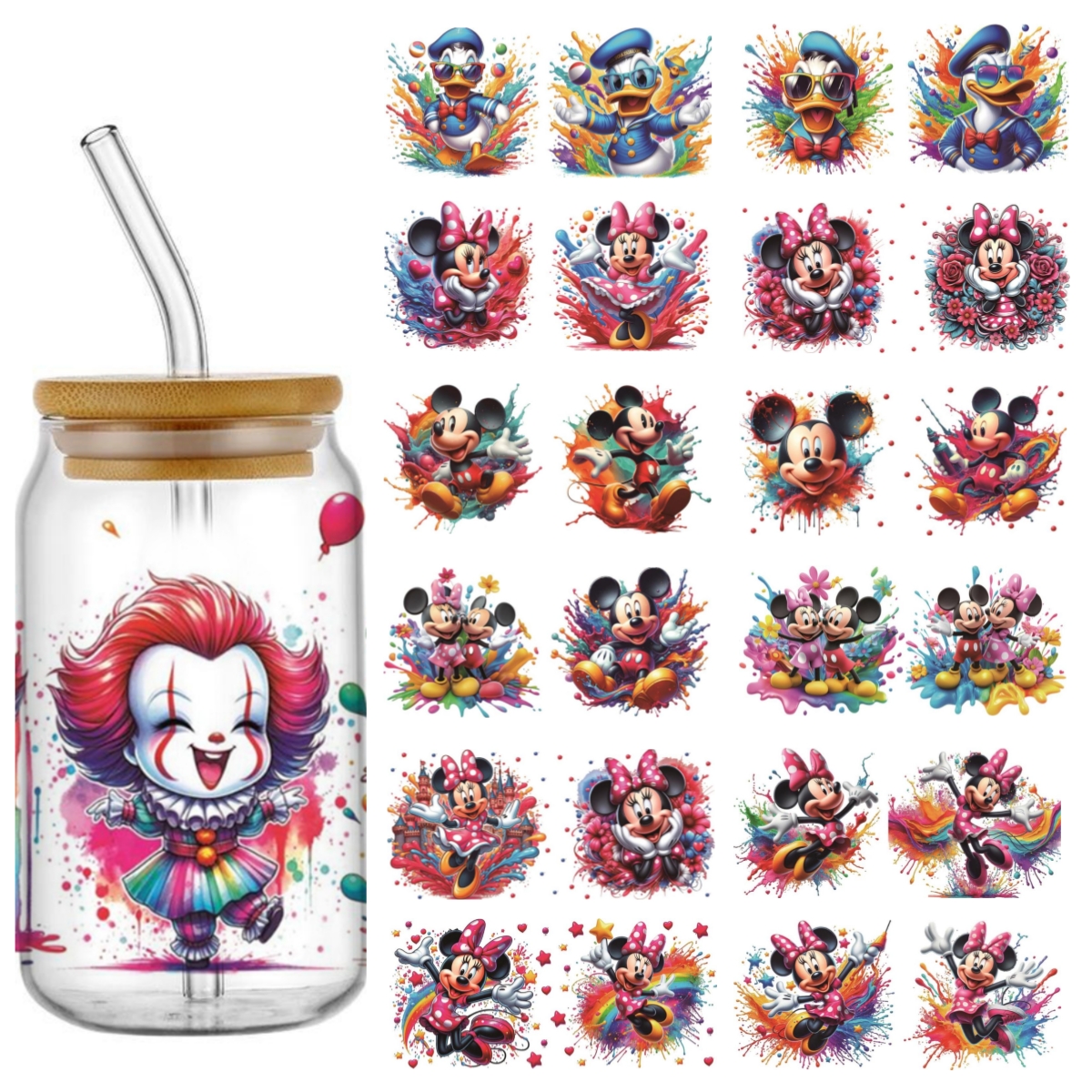 Mickey and Minnie UV DTF Cup W - Rdta Tank Glass avaliação e preço