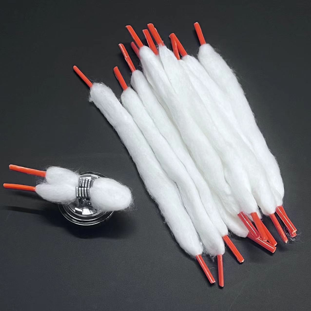 100/60/20pcs Prebuilt Wire Coi - Cotton Wick Organic avaliação e preço