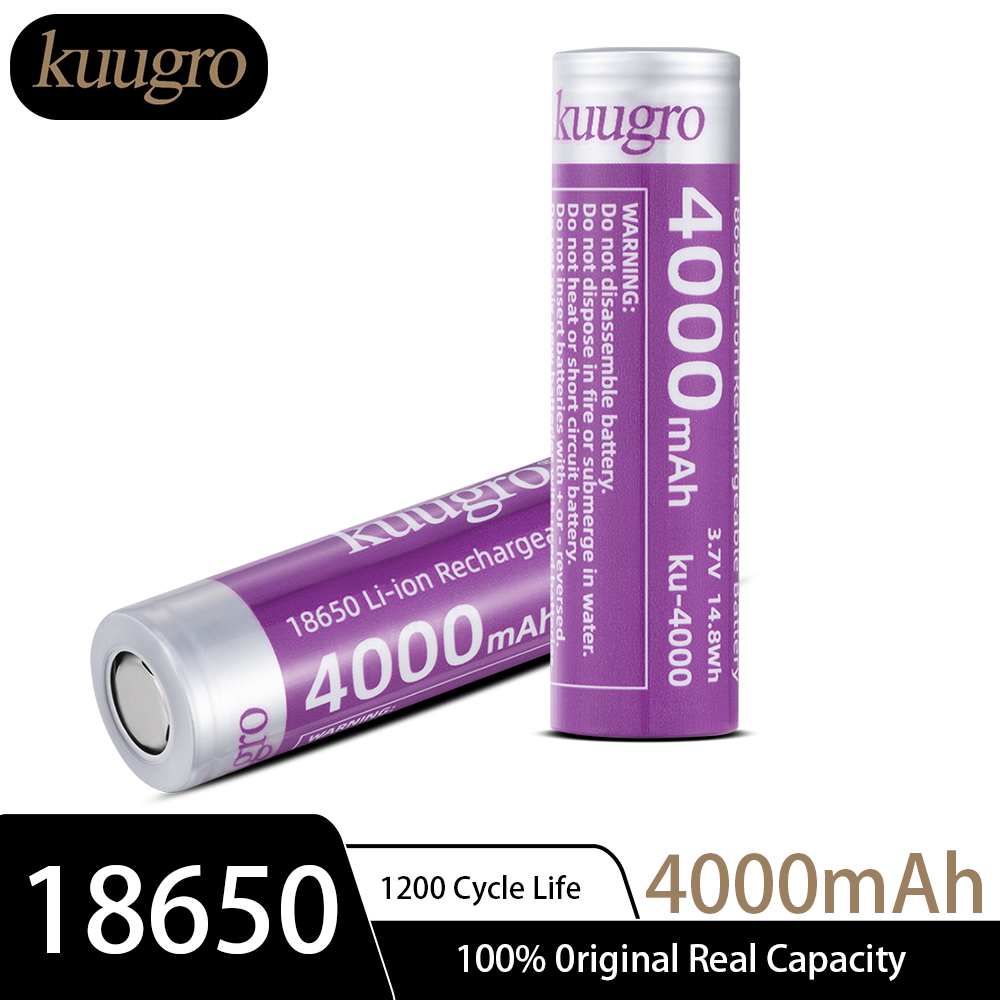 Kuugro ku-4000 18650 Rechargea - Vape Battery 18650 avaliação e preço