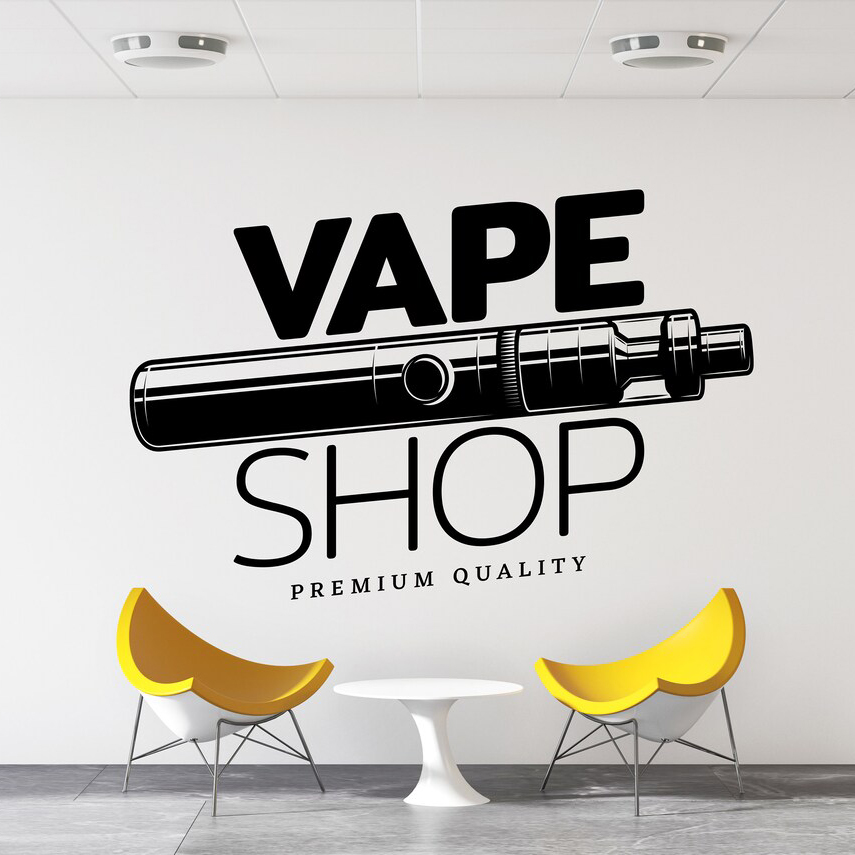 Vape Shop Wall Decal Window St - Vaping Store avaliação e preço
