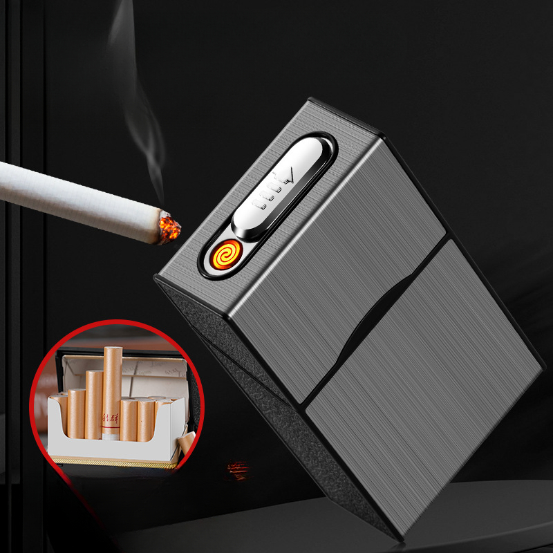 2 In 1 20 Cigarette Case Light - Accessories For Vaping avaliação e preço