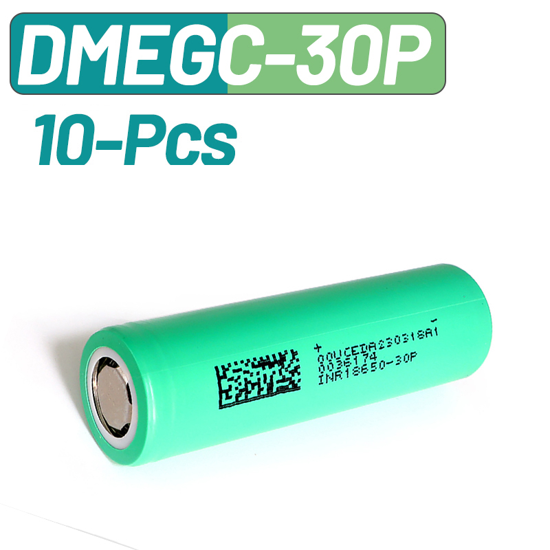 10PCS DMEGC 30P INR18650 3000m - Vape Battery 18650 avaliação e preço