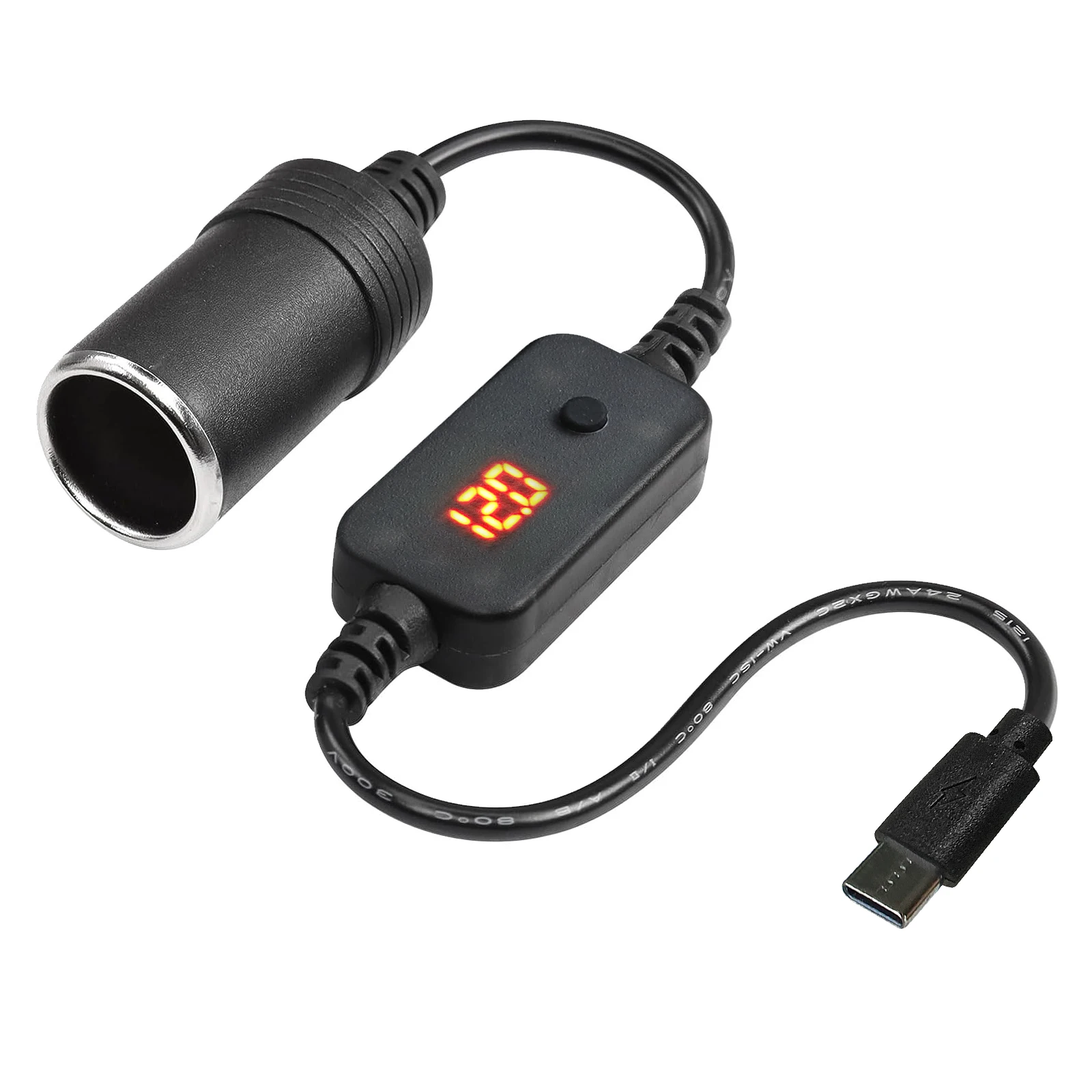 1pc 5V 2A USB To 12V Cigarette - Accessories Experts Vape avaliação e preço