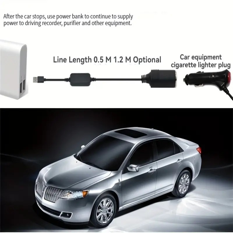 5V 2A USB To 12V Cigarette Lig - Accessories Experts Vape avaliação e preço