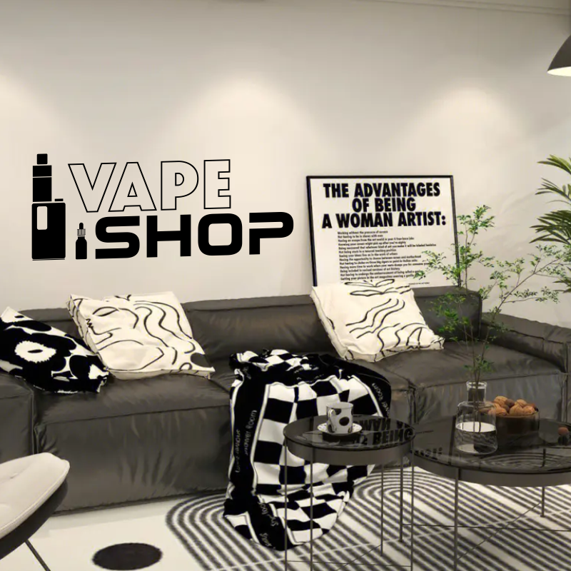 Vinyl Wall Decals Vape Shop Si - Vaping Shop avaliação e preço