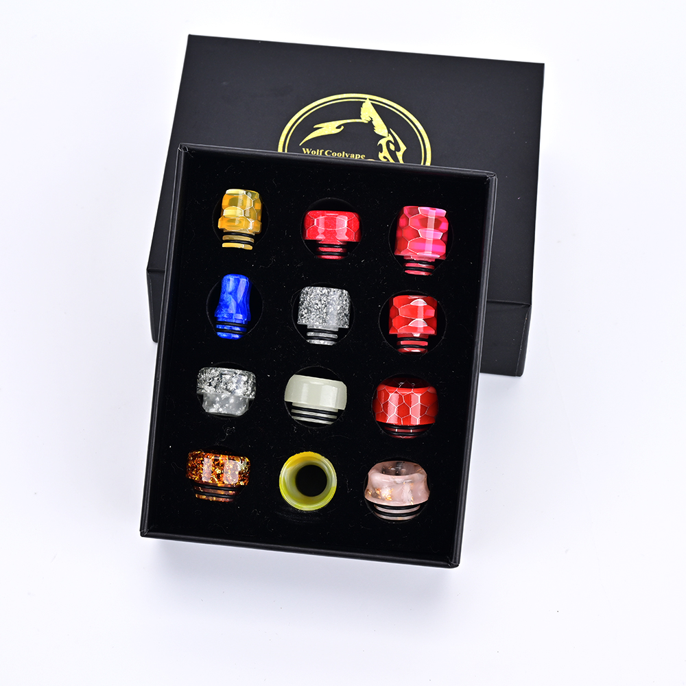 12pcs 810 drip tip 510 drip ti - Drip Tip Resin avaliação e preço