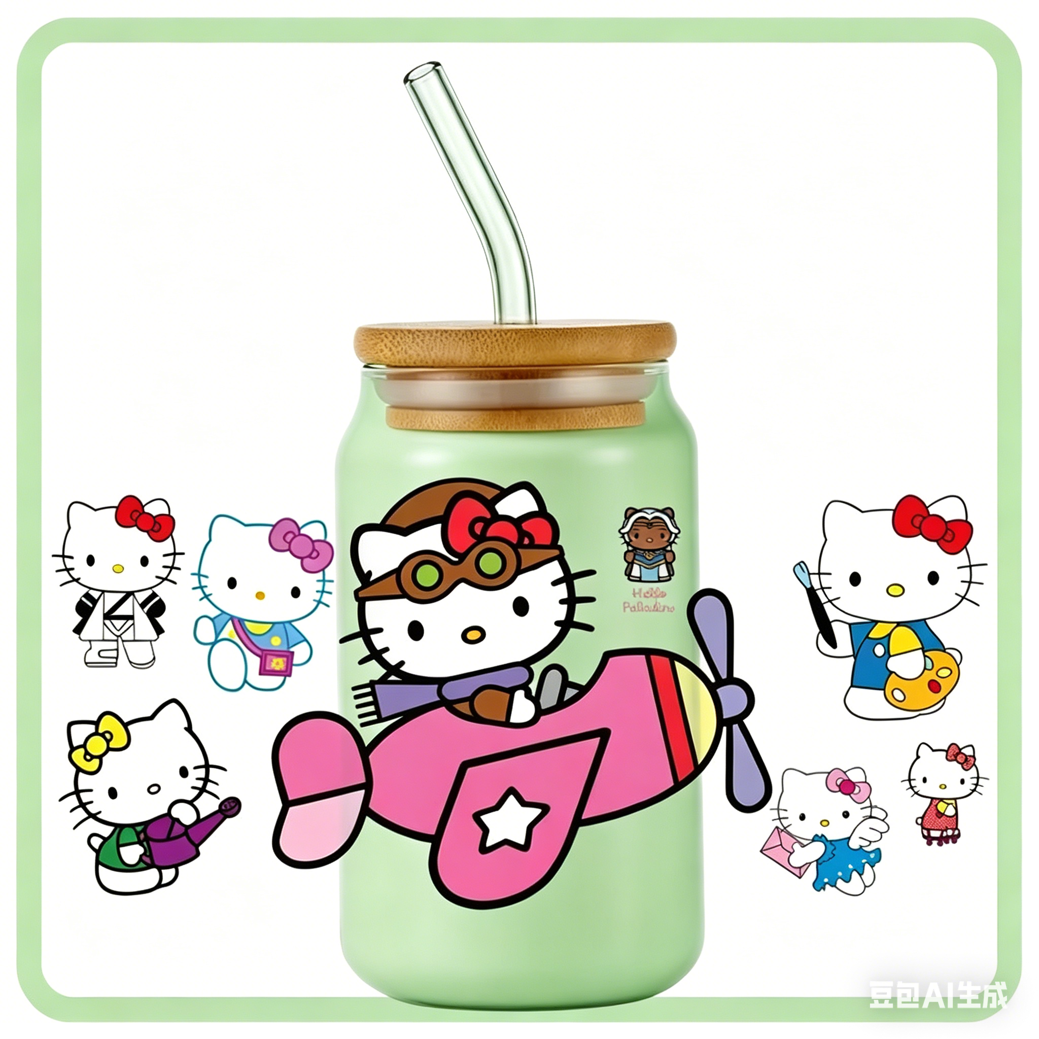 popular Kitty design 16oz 3D u - Rdta Tank Glass avaliação e preço