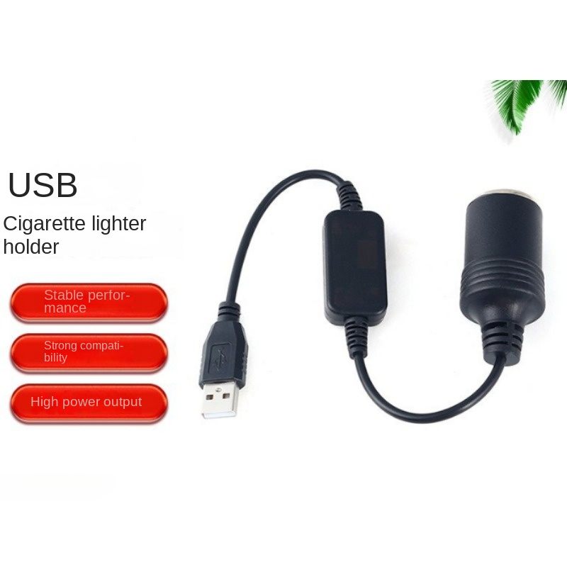 1pc 5V 2A USB To 12V Cigarette - Accessories Experts Vape avaliação e preço