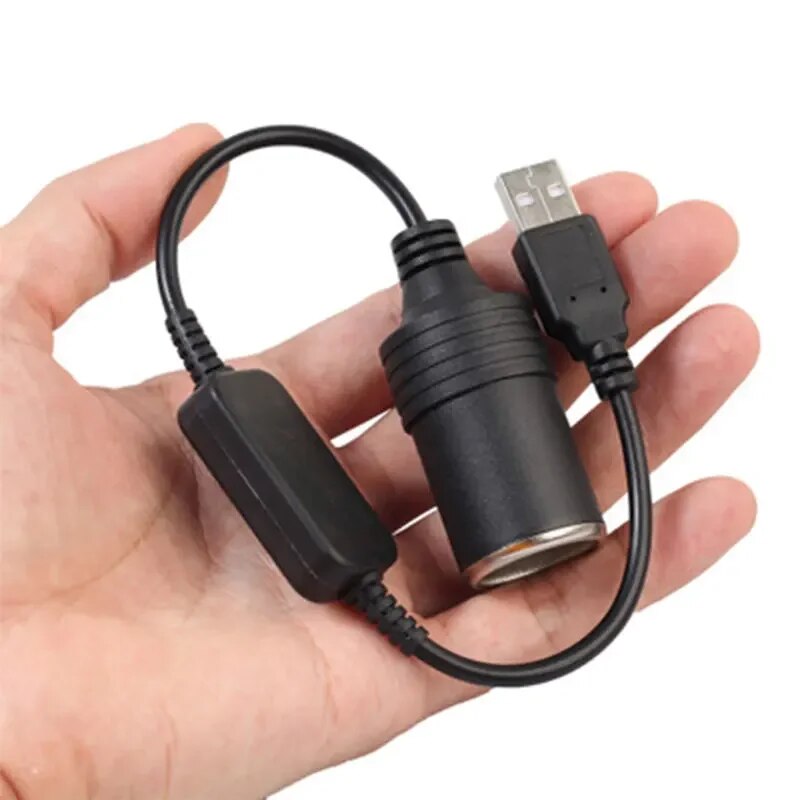 1pc 5V 2A USB To 12V Cigarette - Accessories Experts Vape avaliação e preço